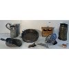 Image 2 : LOT OF 9 - KITCHEN UTENSILS - INCL BUTTER PRESS, CHEESE GRATER, FUNNEL, ETC