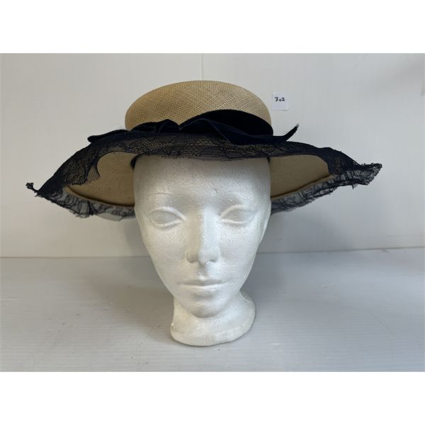 DOUGLAS STRAW DERBY HAT 
