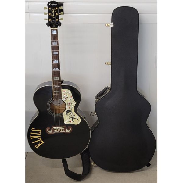 EPIPHONE 6 STRING ACOUSTIC GUITAR - ELVIS PRESLEY MOTIF