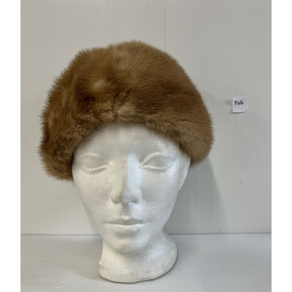 EATON IMPORT SALON MINK(?) FUR HAT