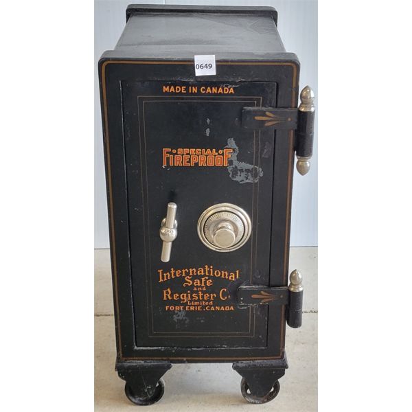 INTERNATIONAL FIREPROOF SAFE W/ COMBO - FORT ERIE, CANADA