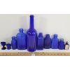 Image 4 : LOT OF 10 - MISC COBALT BOTTLES - INCL APOTHECARY
