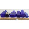 Image 3 : LOT OF 7 - MISC COBALT BOTTLES - INCL BABY TOP & NOXZEMA, ETC.