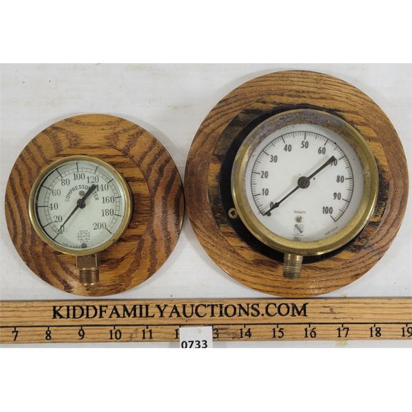 LOT OF 2 - GAUGES - INCL COMPRESSOMETER & ASHCROFT