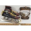 Image 3 : LOT OF 2 - PAIR OF LEATHER ICE SKATES & CATCHERS MASK