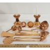 Image 2 : QTY OF MISC COPPER UTENSILS - INCL LANTERN, COLANDER, ETC. 