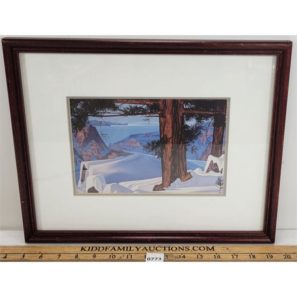 WINTER LANDSCAPE BY JOHN REVILL - FRAMED PRINT