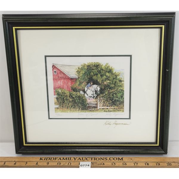  SHOW OF SPIRIT  BY KATHY HAGERMAN - FRAMED PRINT