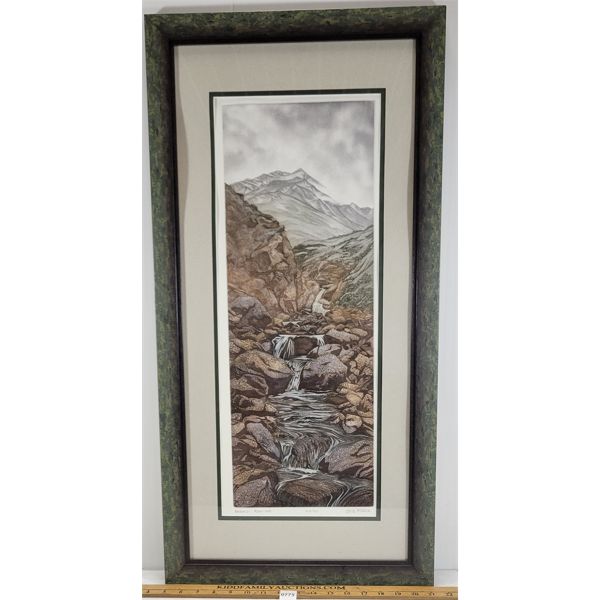 "BROOKS' RUN-OFF" BY CONNIE FISCHER - FRAMED PRINT