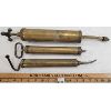 Image 2 : LOT OF 3 - BRASS GREASE GUNS