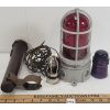 Image 2 : LOT OF 4 - EARLY TROUBLE LIGHTS & GLASS INSULATOR
