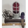 Image 3 : LOT OF 4 - EARLY TROUBLE LIGHTS & GLASS INSULATOR