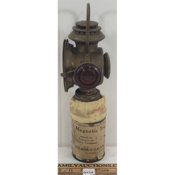 THE NEVEROUT KEROSENE SAFETY LAMP - KILBORN-SAUER