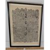 Image 1 : 2017 CALENDAR BY JONNY P - FRAMED LITHOGRAPH PRINT