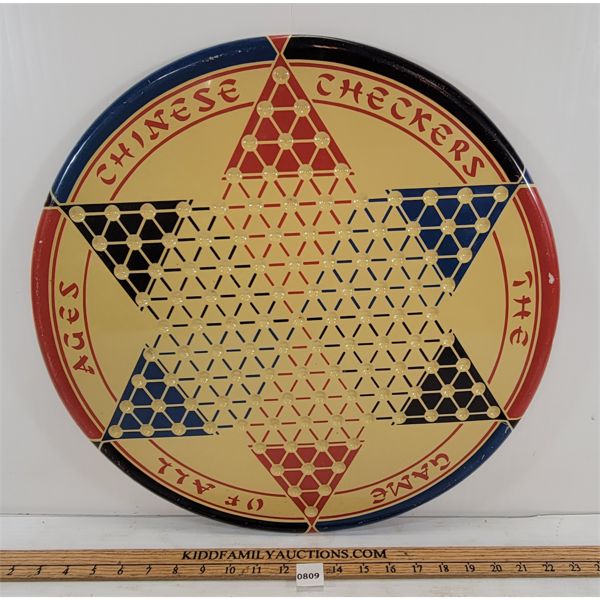 CHINESE CHECKERS TIN GAME BOARD