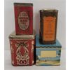 Image 2 : LOT OF 4 - IMPERIAL & DALE-TON TEA TINS - DAINTEE CONFECTIONARY TIN