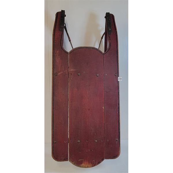WOODEN CHILD'S SLED 