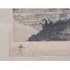 Image 2 : "LA DORDOGNE A REYNAC" BY A. DESB.(?) - FRAMED LITHOGRAPH PRINT