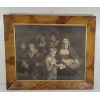 Image 2 : CHILDREN LEARNING W/ GOVERNESS BY UNKNOWN ARTIST - FRAMED ACRYLIC ON CANVAS 