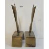 Image 4 : PAIR OF 1908 BRASS VICTORIAN LADIES' BOOTS BOOKENDS