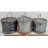 Image 2 : LOT OF 3 - GALVINIZED MINNOW BUCKETS