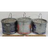 Image 4 : LOT OF 3 - GALVINIZED MINNOW BUCKETS