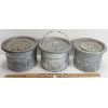 Image 5 : LOT OF 3 - GALVINIZED MINNOW BUCKETS