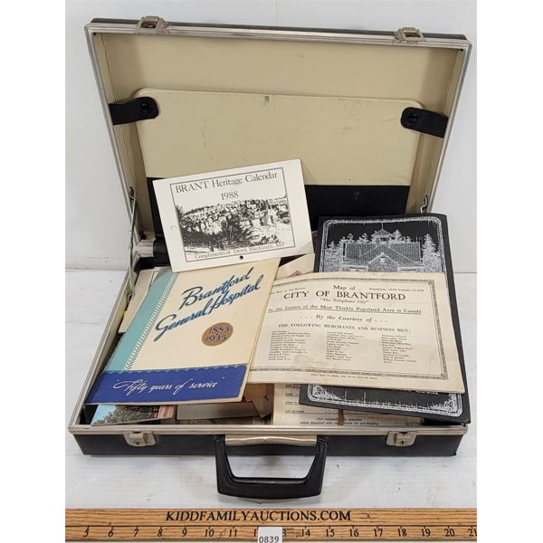 JOB LOT - MISC BRANTFORD EPEHMERA - INCL 1935 GENERAL HOSPITAL	