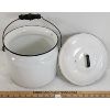 Image 5 : LOT OF 2 - ENAMEL POT & 2 GAL CROCK