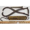 Image 2 : LOT OF 3 - BRASS WEIGH SCALE, LOG TONGS AND FIRE HOSE NOZZLE