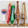Image 2 : LOT OF 6 - TAP HANDLES - INCL BUDWEISER, BUD LIGHT ETC.