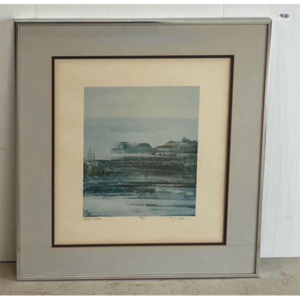 MYSTIK LAKE - FRAMED WATERCOLOR PRINT