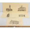 Image 1 : LOT OF 5 - MISC PRINTS - INCL OLD COURTHOUSE, ETC.