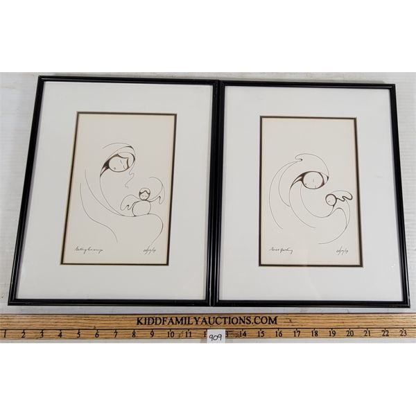 LOT OF 2 - "GETTING HIS WINGS" & "FIRST PARTING" BY DAPHNE ODJIG