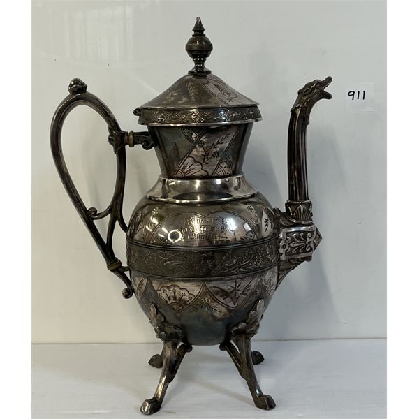 SIMPSON HALL QUADRUPLE PLATE COFFEE URN