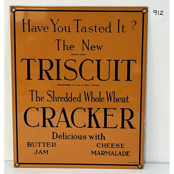 TRISCUIT CRACKER METAL SIGN