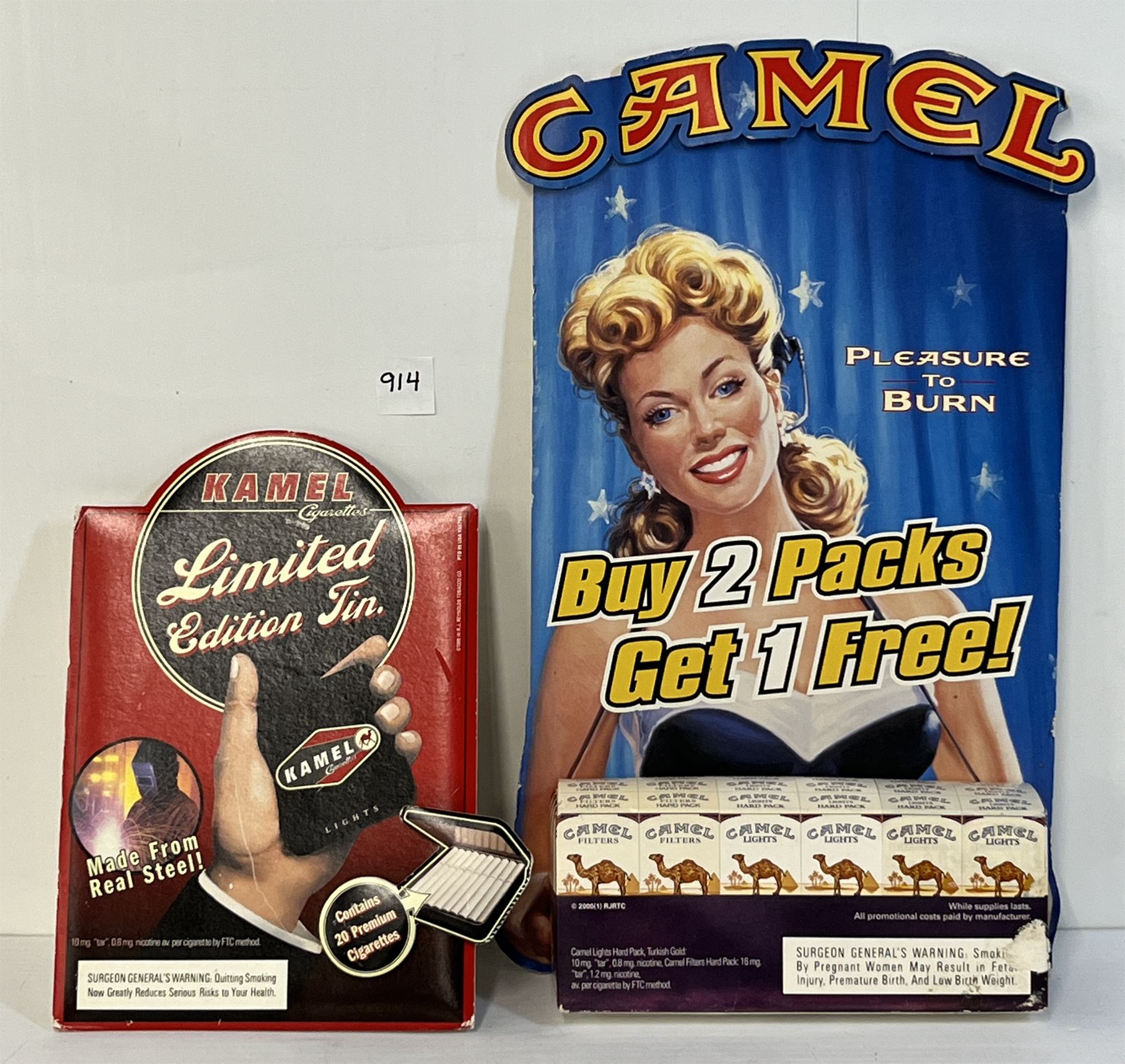 Camel Display Box LOT OF 2 - KAMEL & CAMEL COUNTERTOP DISPLAYS