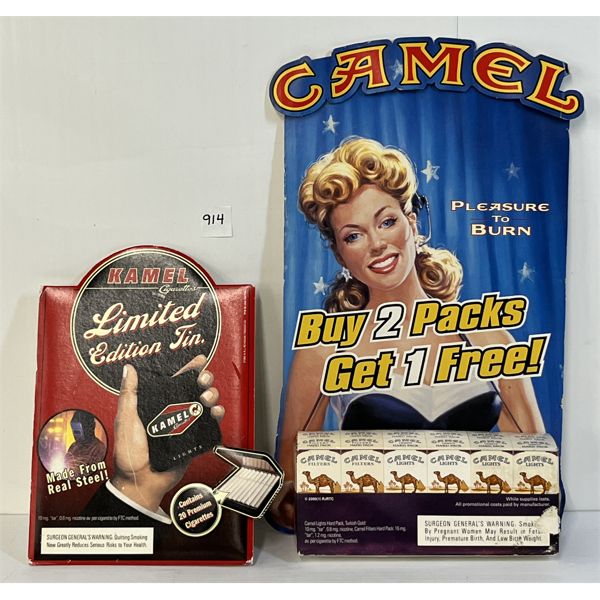 LOT OF 2 - KAMEL & CAMEL COUNTERTOP DISPLAYS