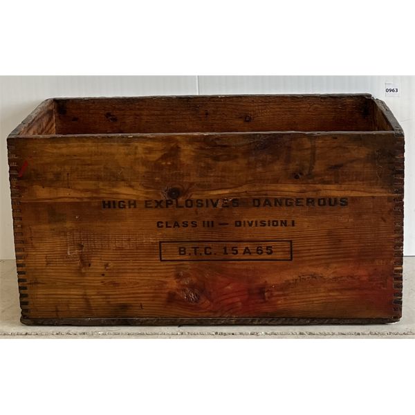 CANADIAN INDUSTRIES LIMITED BLASTOL CRATE