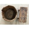 Image 5 : LOT OF 2 - WOODEN STOOL & BUCKET