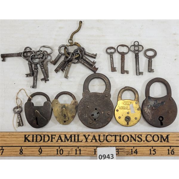 QTY OF KEYS & LOCKS 