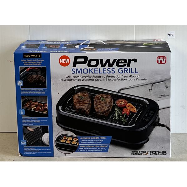 POWER SMOKELESS GRILL - APPEARS AS NEW