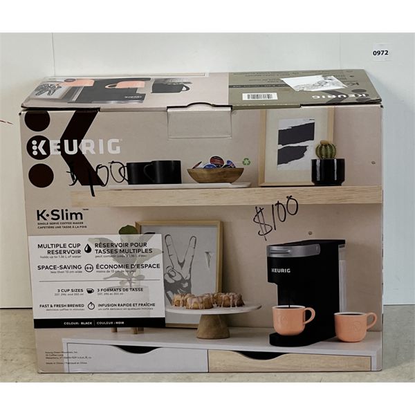 KEURIG SINGLE SERVE COFFEE MAKER - APPEARS AS NEW