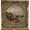 Image 1 : HORSES & FIGURES BY THOMAS SMYTH - FRAMED OIL ON BOARD 