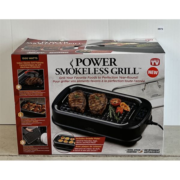 POWER SMOKELESS GRILL - APPEARS AS NEW