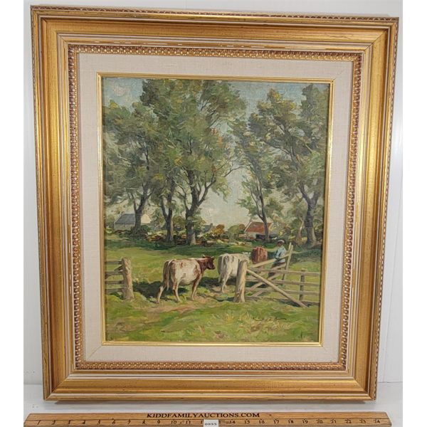 "WESTERHOWLATE" BY MARSHALL BROWN - FRAMED OIL ON CANVAS 