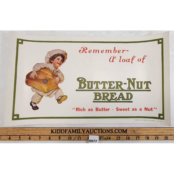 BUTTER-NUT BREAD PAPER ADVERTISEMENT