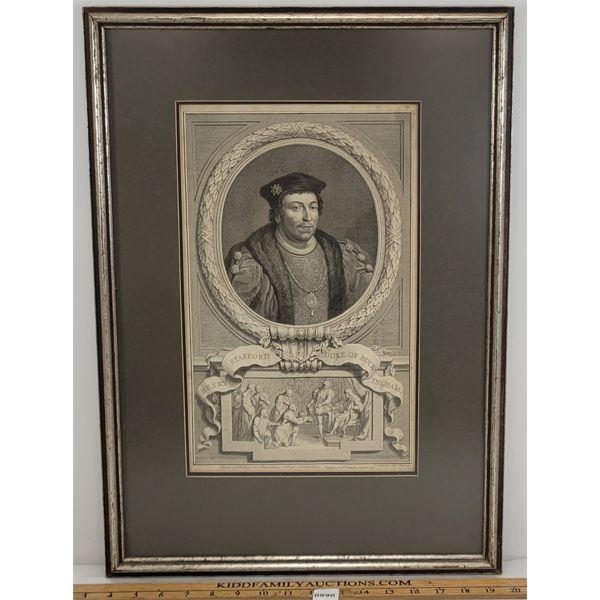FRAMED HENRY STAFFORD DUKE OF BUCKINGHAM PRINT