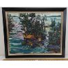 Image 1 : "CHAIN OF ISLANDS" BY KATHLEN SANDFORD MACDONALD - FRAMED OIL ON CANVAS