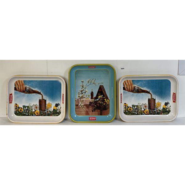 LOT OF 3 - COCA-COLA TRAYS